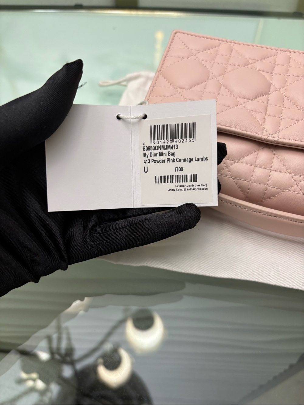 Authentic Brand New My Dior Mini Bag
Powder Pink Cannage Lambskin - Picture 7 of 16